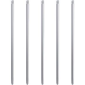 Piercing Taper Changing Tool 16G 18G 20G Threader Needles Surgical Steel for threadless Push Internal thread Nose Lip Rings Stud Earrings Eyebrow/Tragus Piercing Jewelry 16/18/20 Gauge