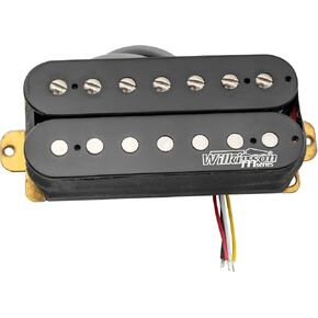 Wilkinson WOHB7 Classical Ceramic 7-String Guitar Humbucker Pickup Neck Bridge Pickups Set for Electric Guitar, Black
