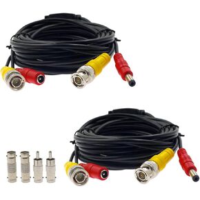 10m/30ft BNC Video Power Cable, BNC Extension Wire Cord with Connectors All-in-One Premade Siamese Cable for Surveillance CCTV Security Camera Video System in Kuwait