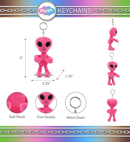 DolliBu Alien Plush Keychain Stuffed Figure Toy for Kids Bag, Purse, Backpack, Handbag in Kuwait
