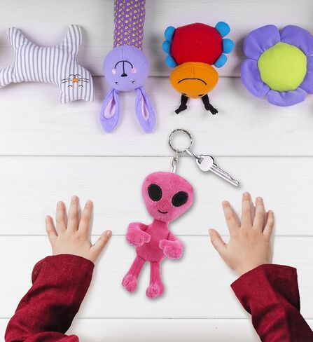 DolliBu Alien Plush Keychain Stuffed Figure Toy for Kids Bag, Purse, Backpack, Handbag in Kuwait
