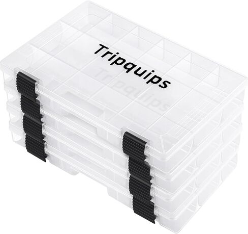 3600 Tackle Trays, Plastic Storage Organizer Box with Removable Dividers - Tackle Boxes - Fishing Tackle Storage - 3700 Tackle Trays - 2 Packs/4 Packs Box Organizer-3600 2 Packs in Kuwait