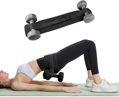 Hip Thrust Belt, Anti-Slip Booty Belt, Easy to Use with Dumbbells for Booty Workout Dips Push-ups in Saudi Arabia