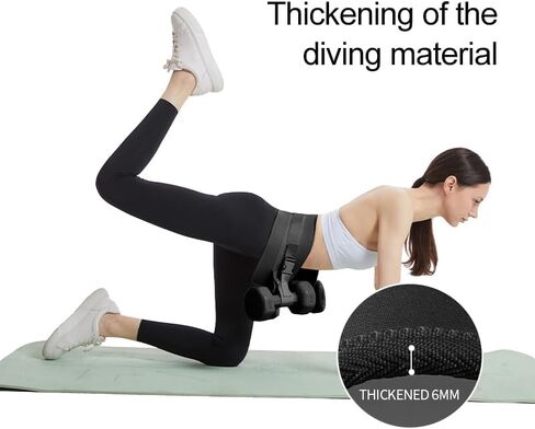 Hip Thrust Belt, Anti-Slip Booty Belt, Easy to Use with Dumbbells for Booty Workout Dips Push-ups in Saudi Arabia
