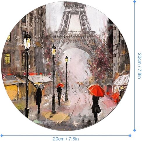 Black Cat Round Mouse Pad Gaming Mouse Desk Pad Mat Mousepads with Non-Slip Rubber Base Small Mousepad Office Home Personalized Mouse Pad Washable 7.9×7.9×0.12 inches in Saudi Arabia