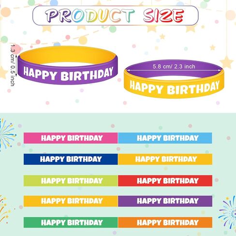 150 Pcs Happy Birthday Stationery Include Scratch and Sniff Bookmarks Scented Pencils with Erase Colored Silicone Bracelets for Kids Students School Classroom Teacher Rewards Party Supplies in Saudi Arabia
