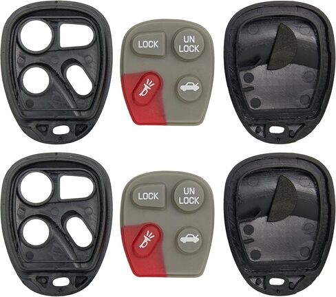 بديل Keyless2Go لحافظة الغلاف الجديدة ووسادة 4 أزرار لمفتاح التحكم عن بعد FCC KOBLEAR1XT KOBUT1BT - الغلاف فقط (عبوتان) in Saudi Arabia