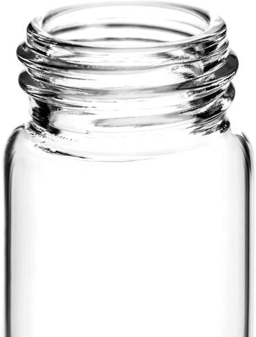 QWORK Glass Vials, 20 ml (0.7 oz), 20 Pieces Clear Glass Sample Vials for Liquid, Mini Empty Vial with Screw Cap in Kuwait
