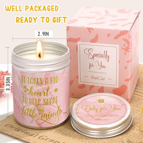 Teacher Gifts for Women Men, Teacher Appreciation Gifts Back to School Teacher Gifts, Teacher Valentines Day Gifts Teacher Birthday Gift Ideas, Daycare Kindergarten Thank You Teacher Candle Gifts in Saudi Arabia