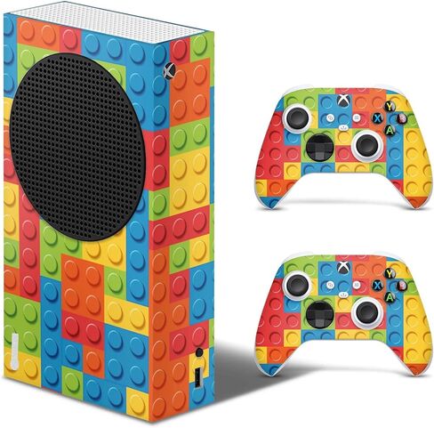GNG Building Block Skins Compatible with Xbox Series S Console Decal Vinal Sticker + 2 Controller Set in Kuwait