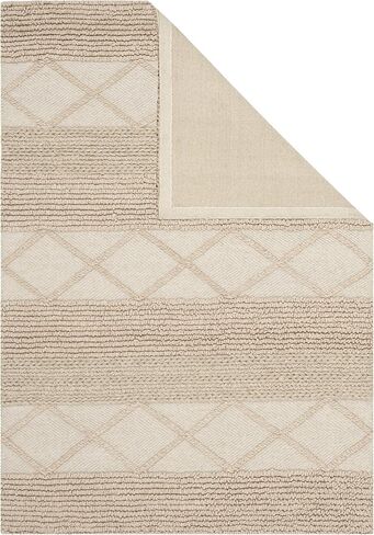 SAFAVIEH Natura Collection Runner Rug - 2'3" x 6', Beige, Handmade Wool, Ideal for High Traffic Areas in Living Room, Bedroom (NAT217A) in Saudi Arabia