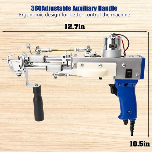 مسدس التلمم، 2 في 1 مجموعة قطع الوبر والحلقة، مسدس لف البساط 110 فولت مناسب للمبتدئين أو المتحمسين ذوي الخبرة في لف السجاد in Kuwait