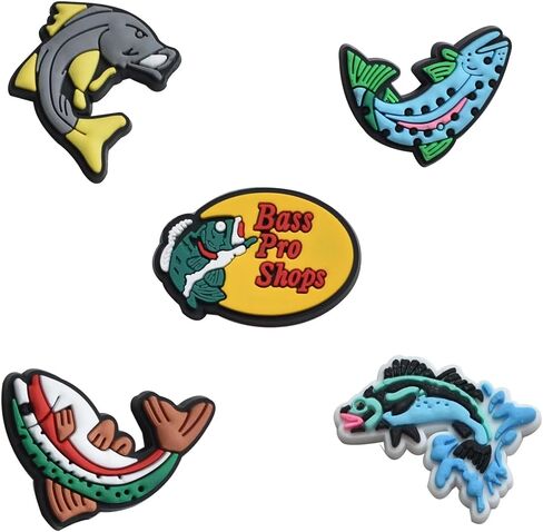 Fishing Sports Shoes Charms, Fishing Sports Shoes Charms for Men Boys Sport Shoes Charms Decoration for Birthday Gifts in Saudi Arabia