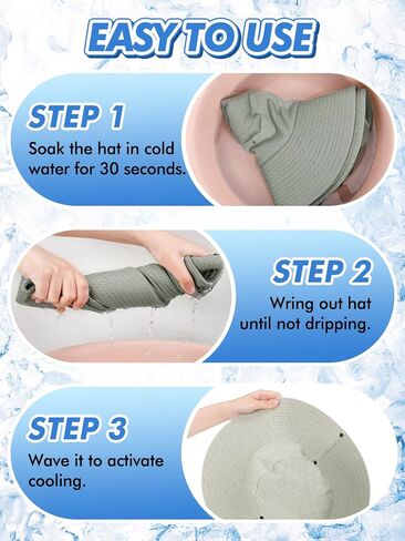 قبعة دلو تبريد - قبعة شمسية بحافة عريضة للغاية مقاس 4 بوصات للرجال والنساء، عامل حماية من الأشعة فوق البنفسجية 50+، قبعة صياد سريعة التبريد مع حماية من الأشعة فوق البنفسجية للطقس الحار وصيد الأسماك والمشي لمسافات طويلة والبستنة باللون الرمادي in Kuwait