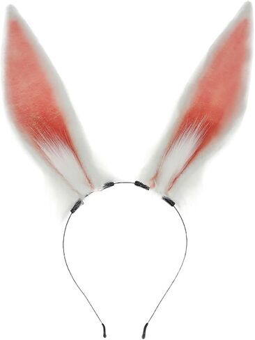 Women/Girls Cosplay Bunny Ears Rabbit Headband Animal Ears Furry Bunny Ears Party Accessories (MHTCET-1White) in Saudi Arabia