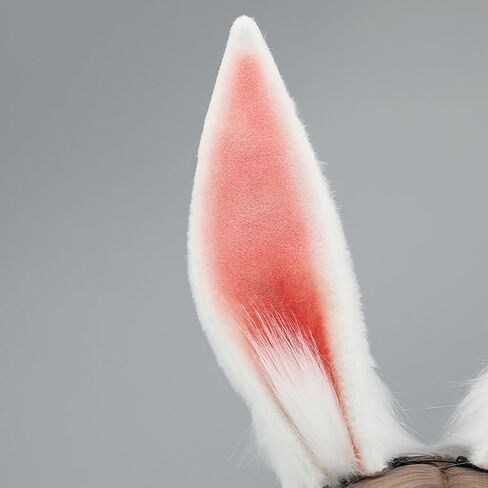 Women/Girls Cosplay Bunny Ears Rabbit Headband Animal Ears Furry Bunny Ears Party Accessories (MHTCET-1White) in Saudi Arabia