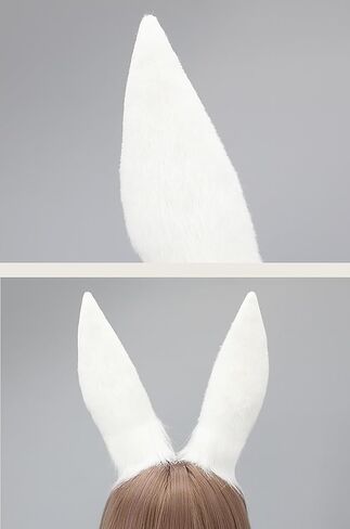 Women/Girls Cosplay Bunny Ears Rabbit Headband Animal Ears Furry Bunny Ears Party Accessories (MHTCET-1White) in Saudi Arabia