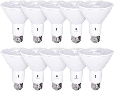 10 Pack PAR30 Amber Yellow LED Bug Light Bulb Outdoor LED Flood Light Bulb 12W 100 Watt Equivalent Dimmable Waterproof E26 Bug LED Yellow Light Bulbs Warm Bug-Free Lighting for Home Insect Repellent in Saudi Arabia
