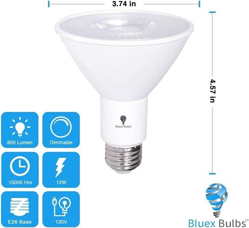 10 Pack PAR30 Amber Yellow LED Bug Light Bulb Outdoor LED Flood Light Bulb 12W 100 Watt Equivalent Dimmable Waterproof E26 Bug LED Yellow Light Bulbs Warm Bug-Free Lighting for Home Insect Repellent in Saudi Arabia