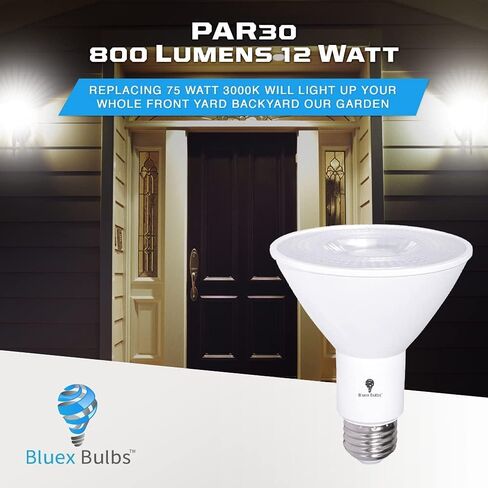 10 Pack PAR30 Amber Yellow LED Bug Light Bulb Outdoor LED Flood Light Bulb 12W 100 Watt Equivalent Dimmable Waterproof E26 Bug LED Yellow Light Bulbs Warm Bug-Free Lighting for Home Insect Repellent in Saudi Arabia