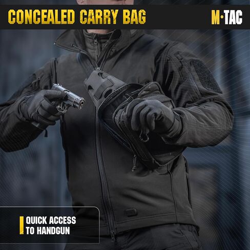 حقيبة M-Tac Elite Sling - حقيبة صدر تكتيكية كروسبودي مخفية تحمل CCW من EDC in Kuwait