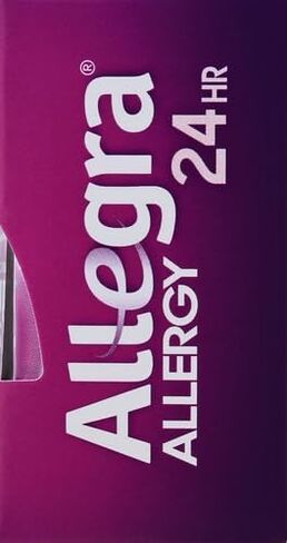 Allegra Adult 24HR Non-Drowsy Antihistamine, 30 Tablets, Fast-acting Allergy Symptom Relief, 180 mg in Saudi Arabia