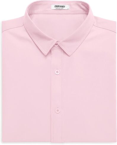 COOFANDY Men's Button Down Shirt Short Sleeve Casual Shirt for Men Summer Business Casual Dress Shirt in Saudi Arabia