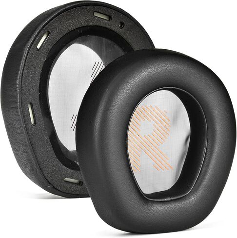 غطاء وسائد الأذن البديلة وسائد الأذن المتوافقة مع سماعة رأس JBL Quantum Q200 Q300 فوق الأذن ANC للألعاب، جلد أكثر نعومة، رغوة إلغاء الضوضاء عالية الكثافة in Saudi Arabia