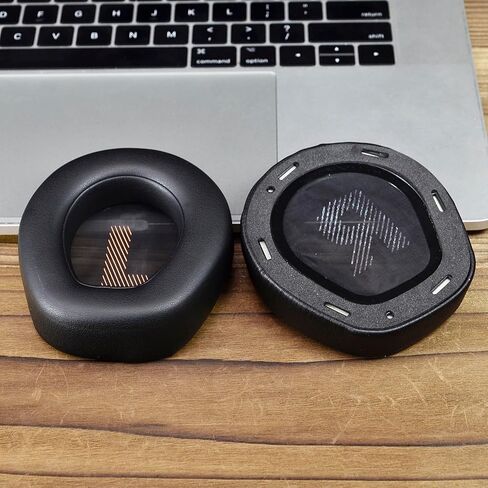 غطاء وسائد الأذن البديلة وسائد الأذن المتوافقة مع سماعة رأس JBL Quantum Q200 Q300 فوق الأذن ANC للألعاب، جلد أكثر نعومة، رغوة إلغاء الضوضاء عالية الكثافة in Saudi Arabia