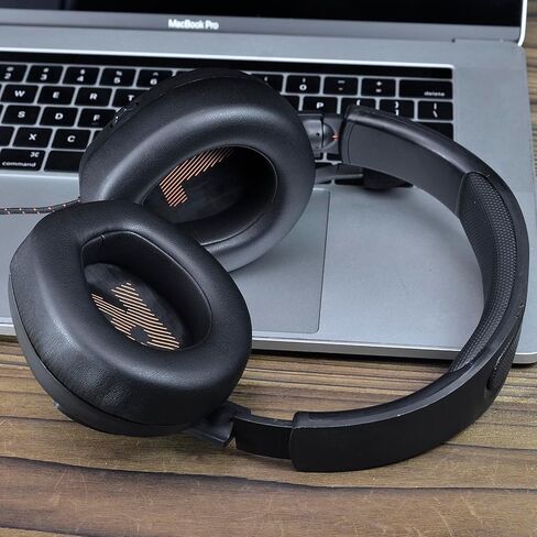 غطاء وسائد الأذن البديلة وسائد الأذن المتوافقة مع سماعة رأس JBL Quantum Q200 Q300 فوق الأذن ANC للألعاب، جلد أكثر نعومة، رغوة إلغاء الضوضاء عالية الكثافة in Saudi Arabia