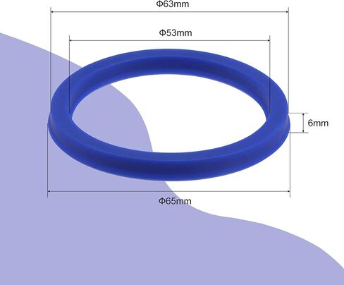 MECCANIXITY UHS Radial Shaft Seal 50mm ID x 60mm OD x 7mm Width PU Oil Seal, Blue Pack of 5 in Saudi Arabia