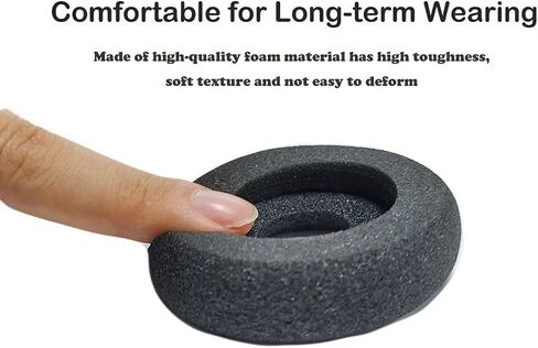 وسائد أذن Bingle بديلة من الإسفنج على شكل كعكة لسماعات Plantronics Supra Plus Encore ومعظم سماعات الهاتف المكتبية ذات الحجم القياسي H251 H251N H261 H261N H351 H351N H361 H361N (4 عبوات) (BEC-DN4) in Kuwait