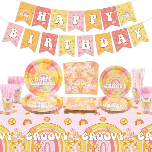 لوازم الحفلات الرائعة، تتضمن لافتة عيد ميلاد بوهو هيبي، ومفرش طاولة رائع، وأطباق، وأكواب، ومناديل لحفلة عيد ميلاد هيبي بوهو رينبو داسي الرجعية، واثنين من ديكورات حفلات عيد الميلاد الرائعة، تكفي 20 شخصًا in Kuwait