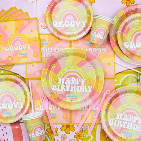 لوازم الحفلات الرائعة، تتضمن لافتة عيد ميلاد بوهو هيبي، ومفرش طاولة رائع، وأطباق، وأكواب، ومناديل لحفلة عيد ميلاد هيبي بوهو رينبو داسي الرجعية، واثنين من ديكورات حفلات عيد الميلاد الرائعة، تكفي 20 شخصًا in Kuwait