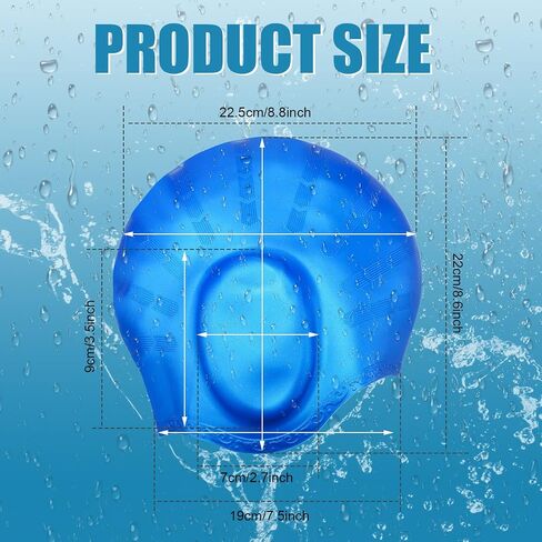 12 Pcs Kids Swim Caps for Boys Girls with 3D Ear Protection, Silicone Swimming Cap Comfortable Fit for Long Hair and Short Hair, 4 Colors with Ear Plugs and Nose Clip in Saudi Arabia