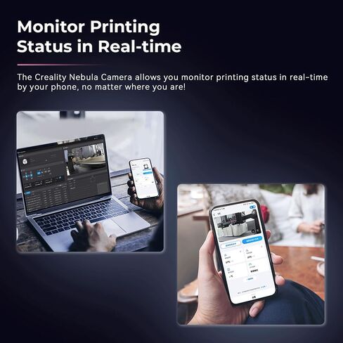 Official Nebula Camera HD USB Camera with Night Vision,24Hours Real-time Monitoring& Spaghetti Detection Compatible with Creality Sonic Pad,Nebula Pad,Ender-3 V3 KE&SE/CR-10 SE/HALOT-MAGE Pro in Saudi Arabia