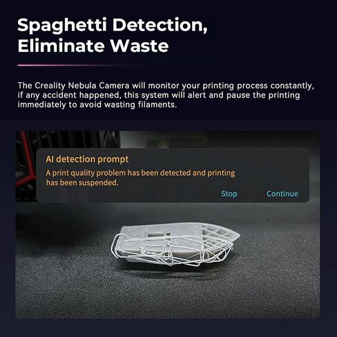 Official Nebula Camera HD USB Camera with Night Vision,24Hours Real-time Monitoring& Spaghetti Detection Compatible with Creality Sonic Pad,Nebula Pad,Ender-3 V3 KE&SE/CR-10 SE/HALOT-MAGE Pro in Saudi Arabia