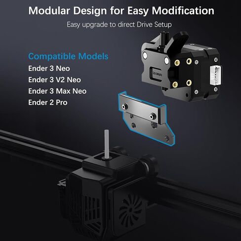 2023 Official Creality Ender 3 Neo Sprite Direct Drive Sprite Extruder Kit، Dual Gear Extruder SE-Neo Creality Ender 3 Neo/Ender 3 V2 Neo/Ender 3 Max Neo/Ender 2 Pro طابعات ثلاثية الأبعاد، للإصدار Neo in Kuwait