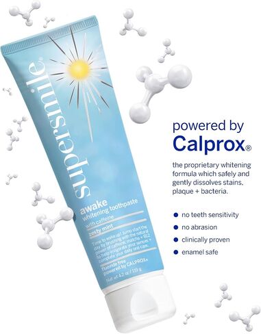 Supersmile Professional Awake Whitening Toothpaste for your Morning Routine - Clinically Proven to Whiten Teeth Up to 6 Shades (Zesty Mint, 4.2 Oz) in Saudi Arabia