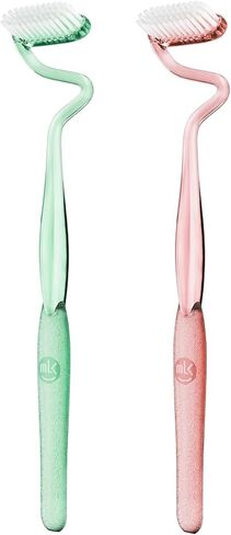 2PCS Kids U-Shaped Toothbrush, Manual Training Tooth Brush, Food Grade Soft Silicone Brush Head, 360° Oral Teeth Cleaning Design for Toddlers and Children(S(Ages 2-6)) in Saudi Arabia