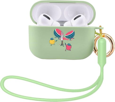 MAYCARI Compatible with Airpods Pro 2nd Generation Case, Cute AirPods Pro 2 Case Cover Frog Printed Protective Women Girl with Lanyard for Airpod Pro 2(2022) in Saudi Arabia