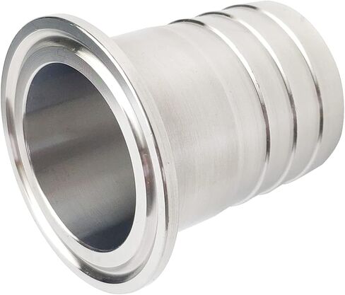 OD 25MM 1" Hose Barbed Adapter, Sanitary Pipe Fitting Fits OD 50.5MM Tri Clamp Ferrule SS304 in Saudi Arabia