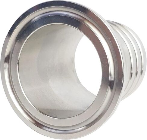 OD 25MM 1" Hose Barbed Adapter, Sanitary Pipe Fitting Fits OD 50.5MM Tri Clamp Ferrule SS304 in Saudi Arabia