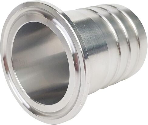 OD 25MM 1" Hose Barbed Adapter, Sanitary Pipe Fitting Fits OD 50.5MM Tri Clamp Ferrule SS304 in Saudi Arabia