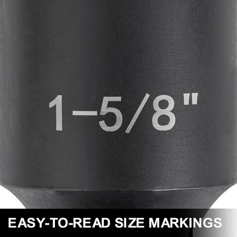 VEVOR Impact Socket Set 3/4 Inches 27 Piece Standard Impact Sockets, Socket Assortment, 3/4 Inches Drive Socket Set Impact Standard SAE (7/8 Inches to 2 Inches) & Metric Sizes (22 mm-50 mm) in Saudi Arabia