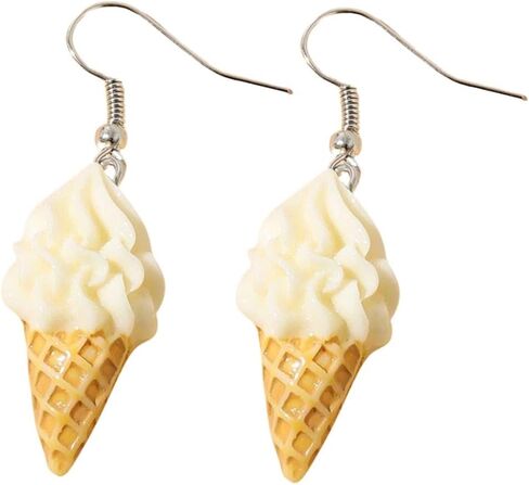 Resin Drop Handmade Gift Eardrop Cute Funny Emulational Charm Food Cartoon Snacks Popcorn Earring Strawberry Fruits in Saudi Arabia