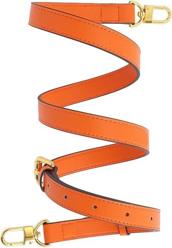 حقيبة يد بديلة بحزام محفظة من الجلد الطبيعي، طويلة قابلة للتعديل in Kuwait