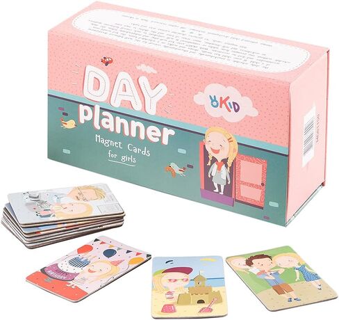 Magnetic Picture Cards For Kids From OKID, Picture Schedule For Daily Routines For Children, Visual Schedule For Preschool Kids And Toddlers, Picture Exchange System Tools, Communication Toys For Boys in Saudi Arabia