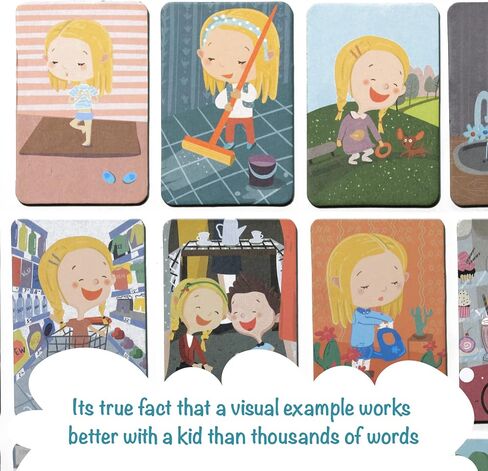 Magnetic Picture Cards For Kids From OKID, Picture Schedule For Daily Routines For Children, Visual Schedule For Preschool Kids And Toddlers, Picture Exchange System Tools, Communication Toys For Boys in Saudi Arabia