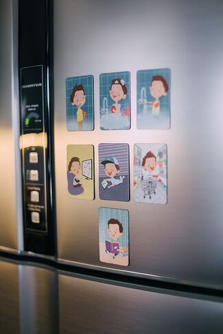 Magnetic Picture Cards For Kids From OKID, Picture Schedule For Daily Routines For Children, Visual Schedule For Preschool Kids And Toddlers, Picture Exchange System Tools, Communication Toys For Boys in Saudi Arabia